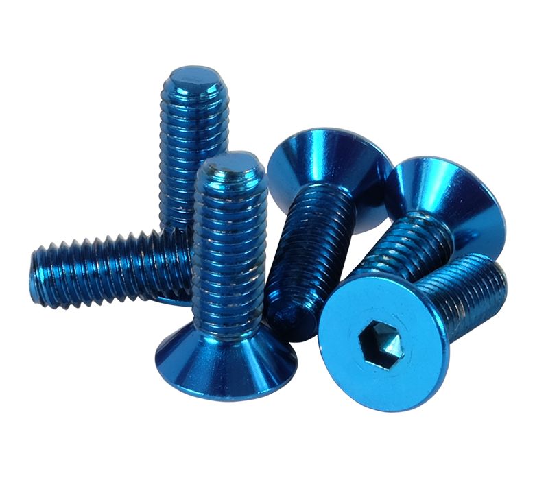 NRG Steering Wheel Screw Kit Upgrade Blue "CONICAL" - SWS-100BL