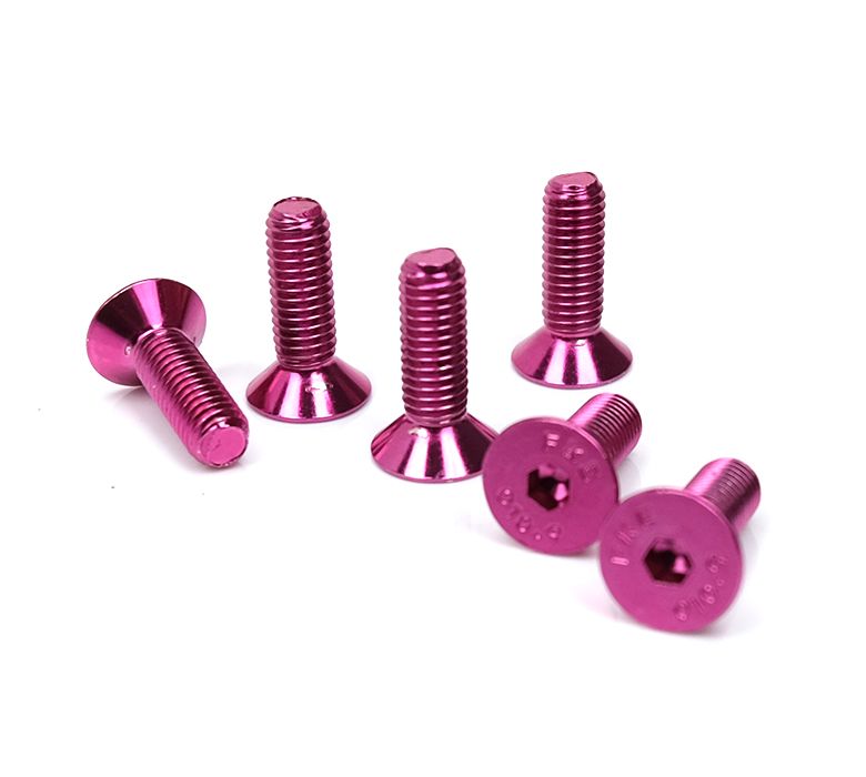 NRG Steering Wheel Screw Kit Upgrade Pink "CONICAL" - SWS-100PK